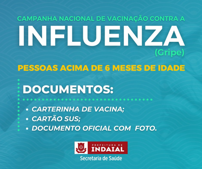 Secretaria de Saúde promove Dia D da vacinação contra a Influenza no sábado