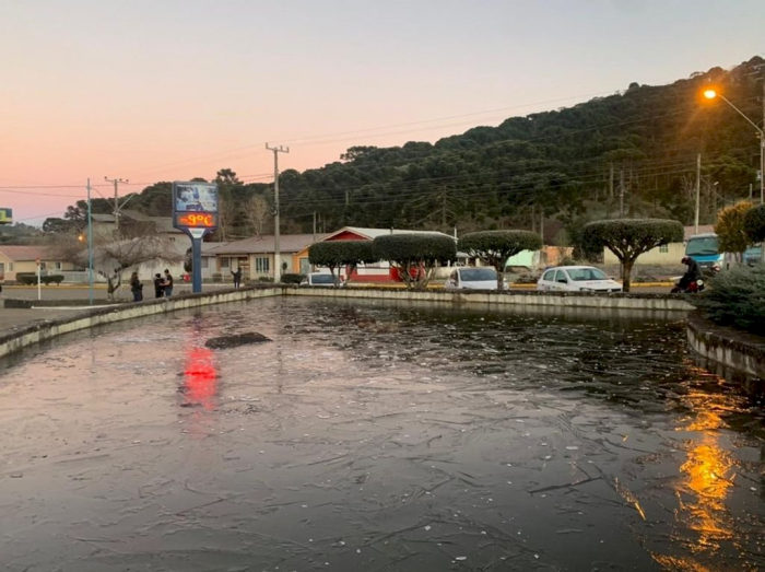 SC amanhece com temperatura abaixo de -8ºC pelo segundo dia consecutivo