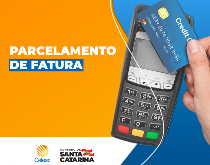 Parcelamento no cartão de crédito é opção para clientes da Celesc negociarem faturas em atraso