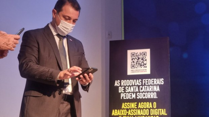 Governador apoia mobilização por investimentos nas rodovias federais de Santa Catarina