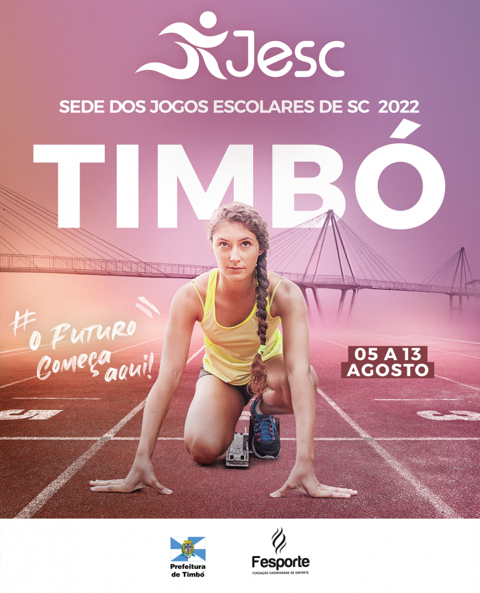 Timbó recebe na próxima semana três mil atletas para o JESC 2022