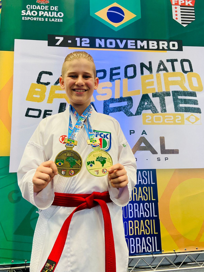 Atleta da FME Indaial conquista 3º lugar no Campeonato Brasileiro de Karatê