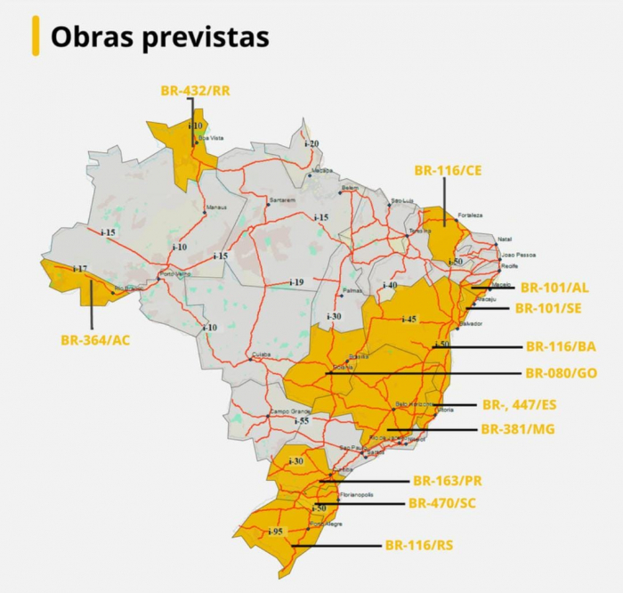 BR-470 está na lista de investimentos prioritários do Ministério dos Transportes
