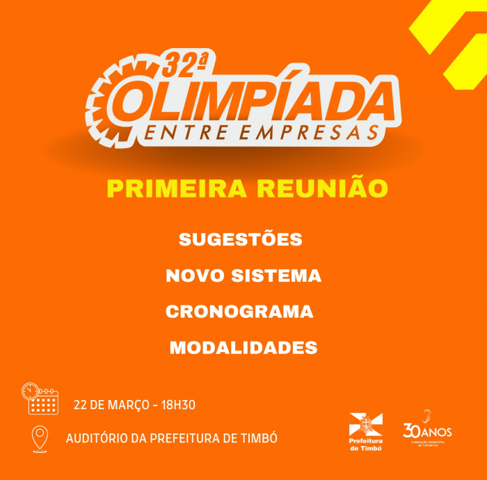 FME realiza primeira reunião sobre a 32ª Olimpíada Entre Empresas dia 22 de março