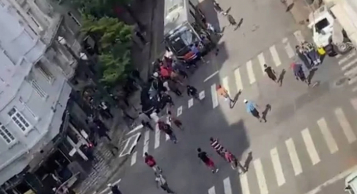 Usuários de drogas atacam ônibus no centro de São Paulo