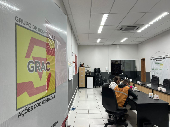 GRAC é acionado para monitoramento das ocorrências devido às fortes chuvas