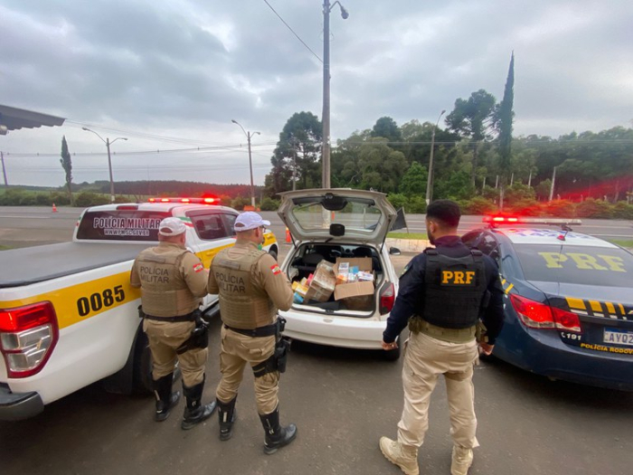 Ação apreende 965 cigarros eletrônicos que seriam entregues em Doutor Pedrinho