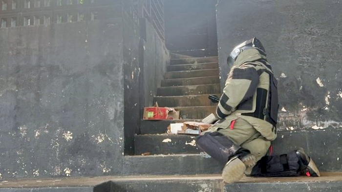 Policial catarinense é o primeiro colocado em curso antibombas